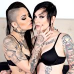 First pic of Leigh Raven Two tatooed lesbians