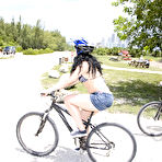 First pic of Ava Rose: Ava Rose strips her bicycling... - BabesAndStars.com