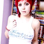 First pic of Biog titted inked redhead sweetie Danie Chaos shows off her sexy pierced nipples
