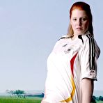 First pic of Nature Breasts - Chubby Redhead In Soccer Uniform Posing