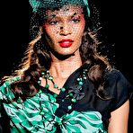 Fourth pic of Joan Smalls sexy and see through runway shots
