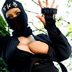 Fourth pic of Shione Cooper in Busty ninja is posing to tease you