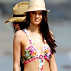 Second pic of Kendall Jenner sexy in bikini on the beach