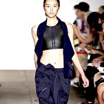 First pic of Liu Wen sexy and see through runway shots