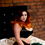 Second pic of Lucy Vixen Shooting In Black Lingerie - FoxHQ