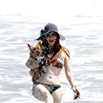 First pic of Phoebe Price caught in bikini on the beach in Malibu