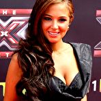 Third pic of Tulisa Contostavlos cleavage at the X Factor Screening in London