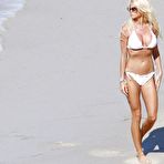 Fourth pic of Victoria Silvstedt caught in bikini on the beach in St Barths