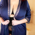 Second pic of Xenia Wood Silk Robe Breasts – Curvy Erotic