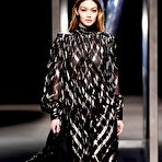 First pic of Gigi Hadid in see through dress runway at Alberta Ferretti FallWinter show at Milan fashion week
