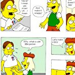Third pic of Simpsons fucking at school. Porn comix