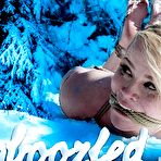 Fourth pic of SexPreviews - Bambi Belle hot blonde is rope bound in dungeon and in the snow