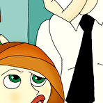 Fourth pic of Online Super Heroes || Sexy Kim Possible pipping for her mom and her dad sex