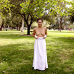 Fourth pic of Karissa Kane in a White Dress Outdoors