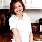 First pic of Aria Sky Thick Hairy Ginger in the Kitchen