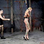 Third pic of SexPreviews - Rain DeGrey is bound in chains and toy fucked by lezdom Sister Dee