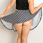 Second pic of Karly Peters Brunette Bombshell Little Skirt Cosmid
