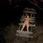 Fourth pic of SexPreviews - Sasha Sparks is put in a cage and bdsm stretched in dungeon