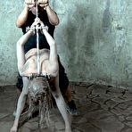 Fourth pic of Tied up and tortured... That is what blonde BDSM addict Rain DeGrey got in this bondage gallery.