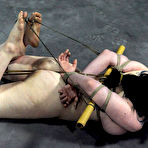 Third pic of SexPreviews - Sybil Hawthorne busty is rope bound for spanking by lezdom Sister Dee