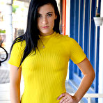 First pic of FTV Bella in a Yellow Tight Dress