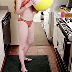 First pic of Amateur Teen Redhead Using Popsicle On Her Feet