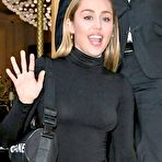 Fourth pic of Miley Cyrus Sexy in All Black Outfit Leaving Her London Hotel Stopping  - AZNude