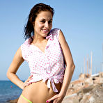 First pic of Antonia Sainz Wet Seaside Brunette