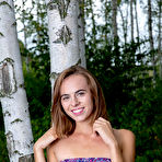 First pic of XXX Gracie strips in the woods baring her petite body.freeones met art 19