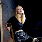 First pic of SexPreviews - Nicki Blue blonde in short skirt is rope bound and toyed by lezdom Claire Adams