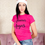 First pic of Hottest Santa Claus has brought his best present yet and it is a smoking hot brunette beauty with a hot pair of natural tits. by ShavedTeenGirls.com