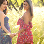 First pic of Anetta Keys and Bianka Helen seduce each other in open nature