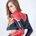 Third pic of Haley Reed Captain Marvel XXX Cosplay