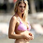 Third pic of Ashley James in pink bikini in Marbella