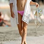 Fourth pic of Ashley James in pink bikini in Marbella