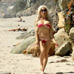 Third pic of Angelique Morgan in bikini on the beach in Malibu
