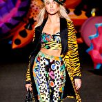 First pic of Hailey Baldwin runway and backstage at Moschino fashion show