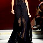 Fourth pic of Joan Smalls runway in a see through black dress
