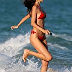 Second pic of Sofia Resing in red bikini on a beach