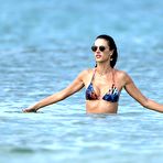 Fourth pic of Alessandra Ambrosio in spotted bikini in Ibiza