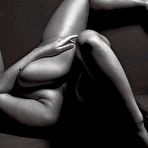 Second pic of Ashley Graham fully nude black-&-white images