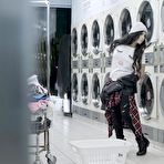 First pic of Titty teen fucks voyeur at laundromat