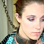 Second pic of SexPreviews - Iona Grace brunette is bound in metal and rope her naked body electro toyed
