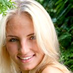 First pic of Enchanting and cheerful blonde Jaime A is always up for some nude softcore action