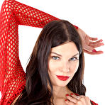 First pic of Baileys in a Red Fishnet Robe