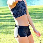 Fourth pic of Sporty Zoe FTV works out on a green lawn - FTV Girls Pics