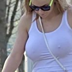 First pic of Braless babes taking a walk in the park at AmateurPorn.me
