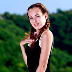 First pic of Hailey J Outdoor Redhead with Braids