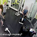 Second pic of Man for money let stranger fuck his slutty girlfriend in gym Video - The Pornstar