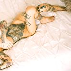 Third pic of Tattooed bombshell posing in lingerie for Suicide Girls | Erotic Beauties